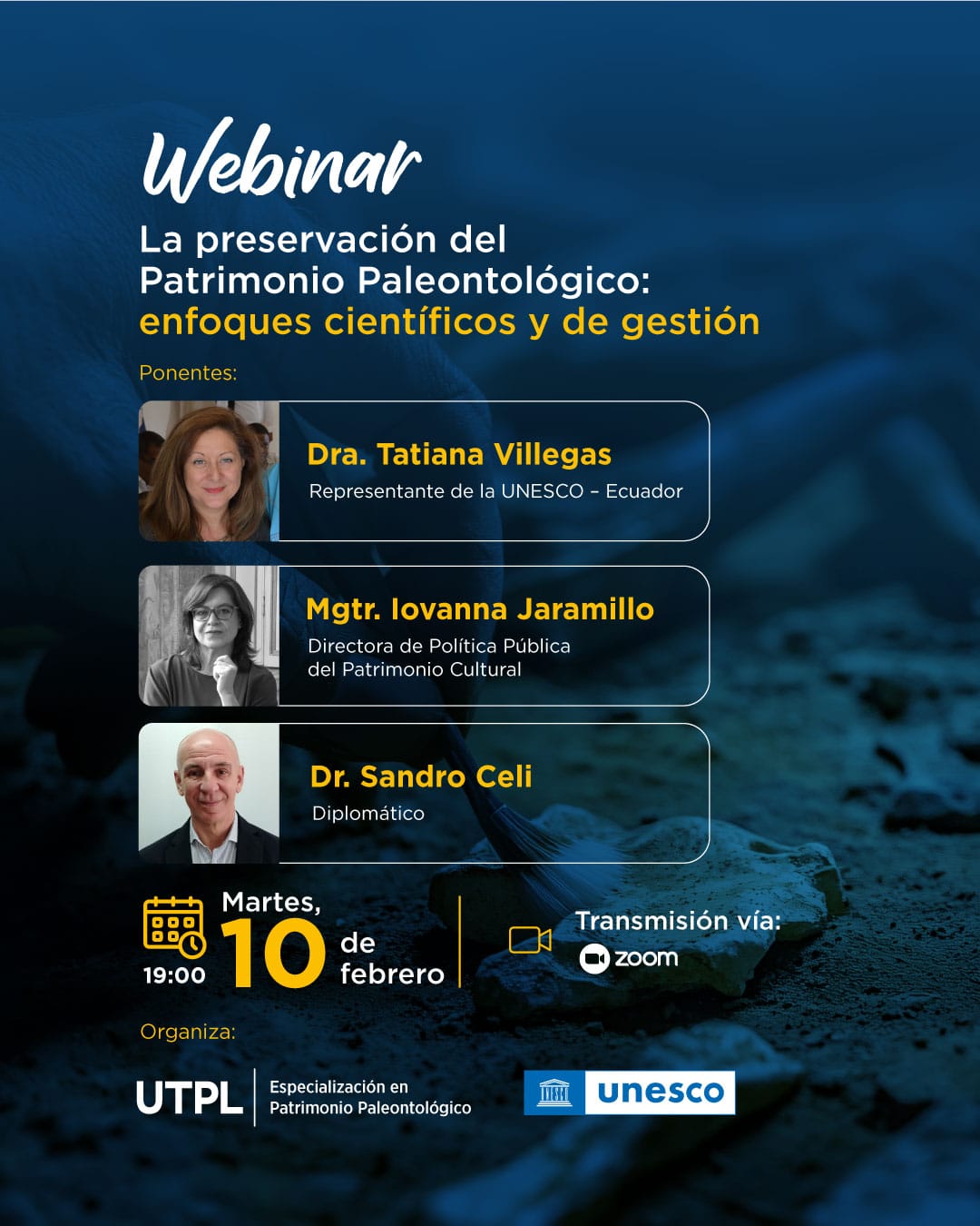 Webinar: Patrimonio Paleontológico