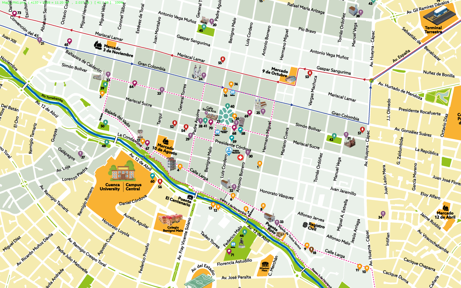 Folletos y Mapas mapas