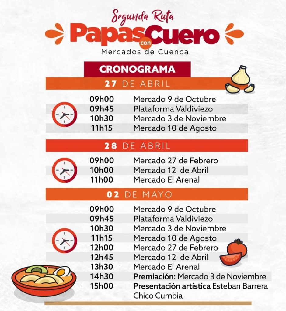 papas con cuero cronograma visit cuenca 2026